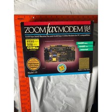 Zoom FaxModem 14.4 PC Model 110 14400bps Internal ISA Fax Modem Open Box