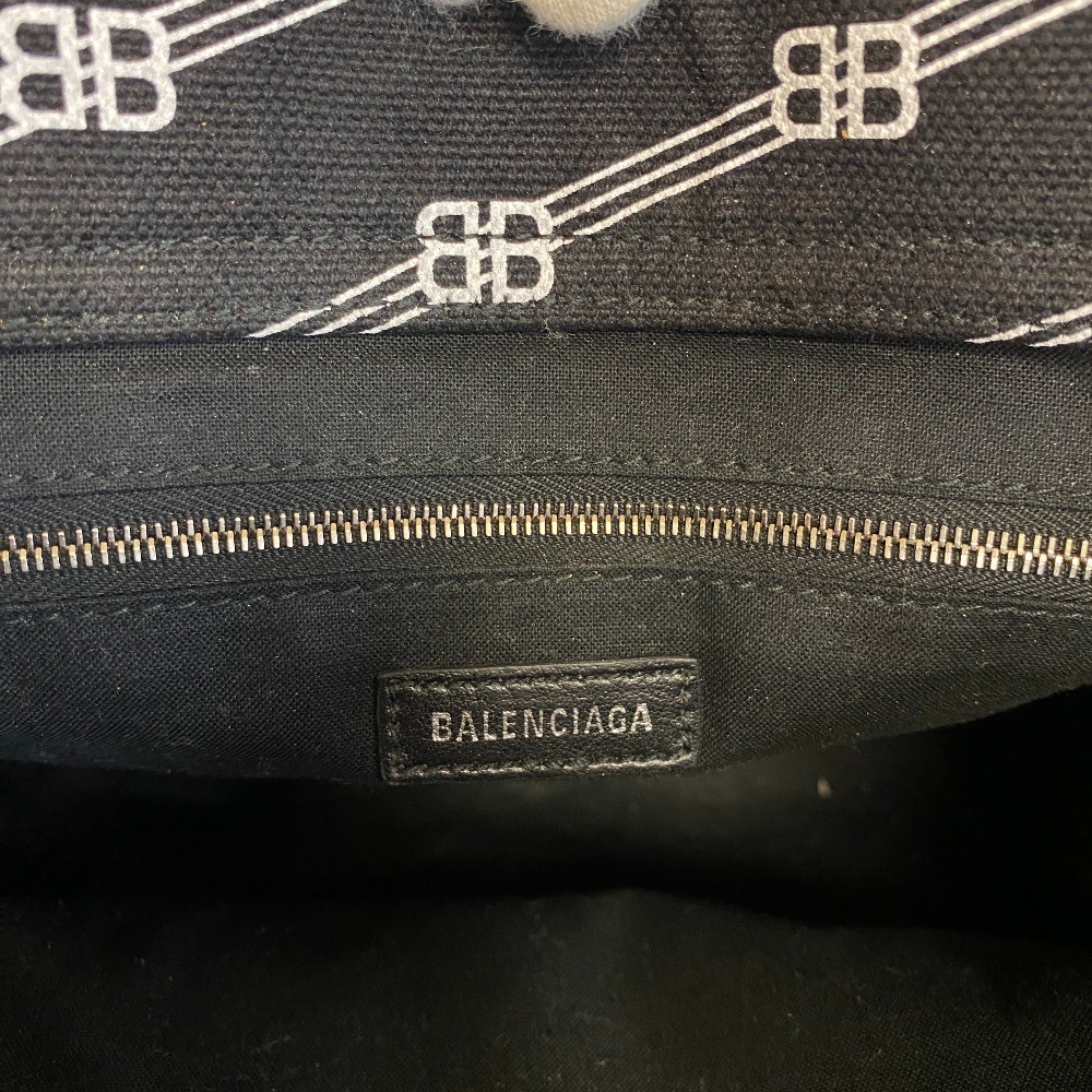 BALENCIAGA 620884 Tote BB canvas Trade S Handbag black canvas Women thumbnail 7
