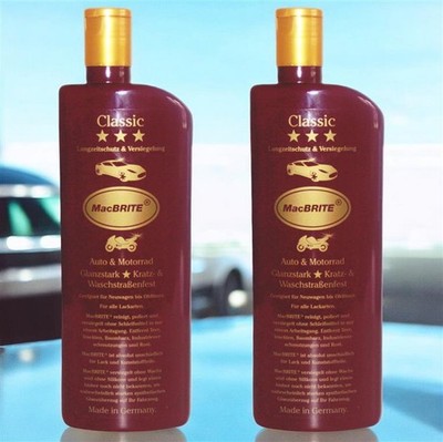 MacBRITE Classic Autopolitur Langzeitschutz & Versiegelung 2 x 500ml / 2er Set