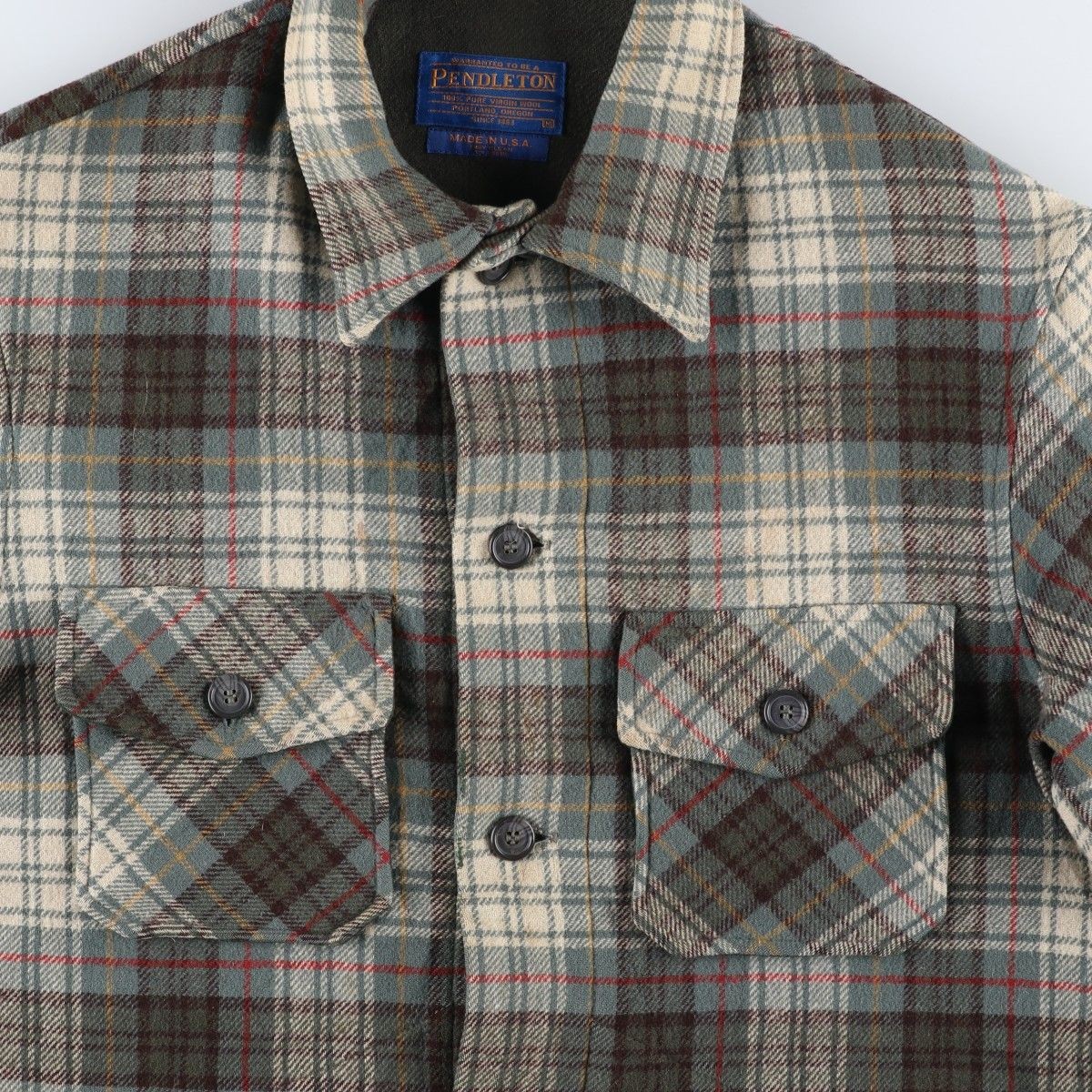 Vintage Pendleton Check Pattern Wool Jacket Made … - image 8