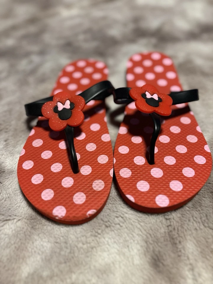 Chanclas a lunares rojas y rosas Disney 11/12 parques Disney Minnie Mouse Foto 4 de 4