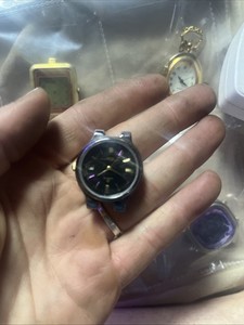 Pulsar Quartz Ladies Watch Two Tone Gold Silver Black Dial