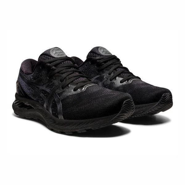 Asics Gel Nimbus 23 Men\'s Running Shoes Size EU 44 US 10 Black ASICS Gel Nimbus 23 Black White for Sale | Authenticity  main image 4