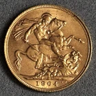 1904 Edward VII Gold Sovereign — photo from another recent sale