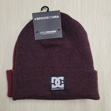 MENS DC SHOES 2-PACK BEANIES HATS 1-FLEECED LINED HAT MULTICOLOR ONE SIZE