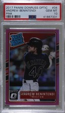 2017 Donruss Optic Rated Rookies Pink Prizm Andrew Benintendi PSA 10 GEM MT 0a1