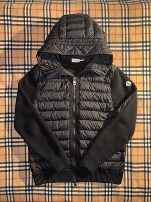 Moncler Padded Wool Zip-up Cardigan