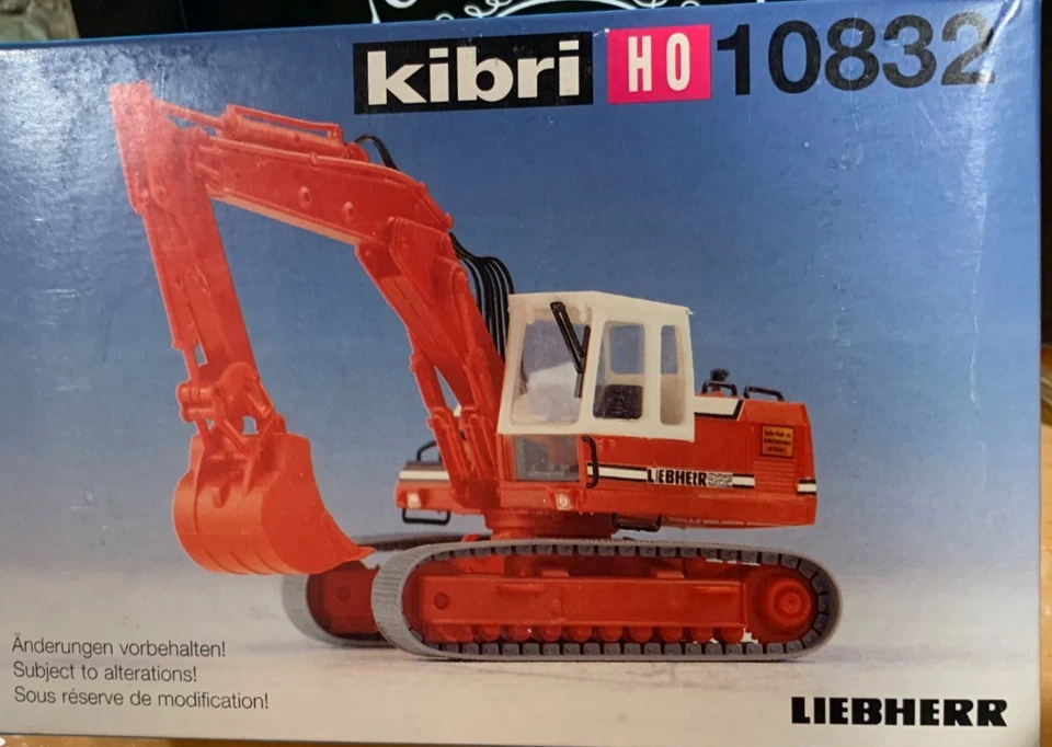 Rare Kibri HO #10832 Liebherr Excavator Model Kit Factory Sealed Box - Image 2 of 4