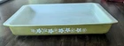 Vintage Pyrex Spring Blossom “Crazy Daisy” Green Lasagna Pan Baking Dish #933