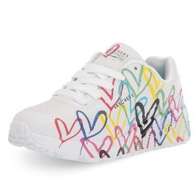 Skechers Schuhe JGoldcrown: Uno Lite - Spread the Love 314064L-WMLT Weiß