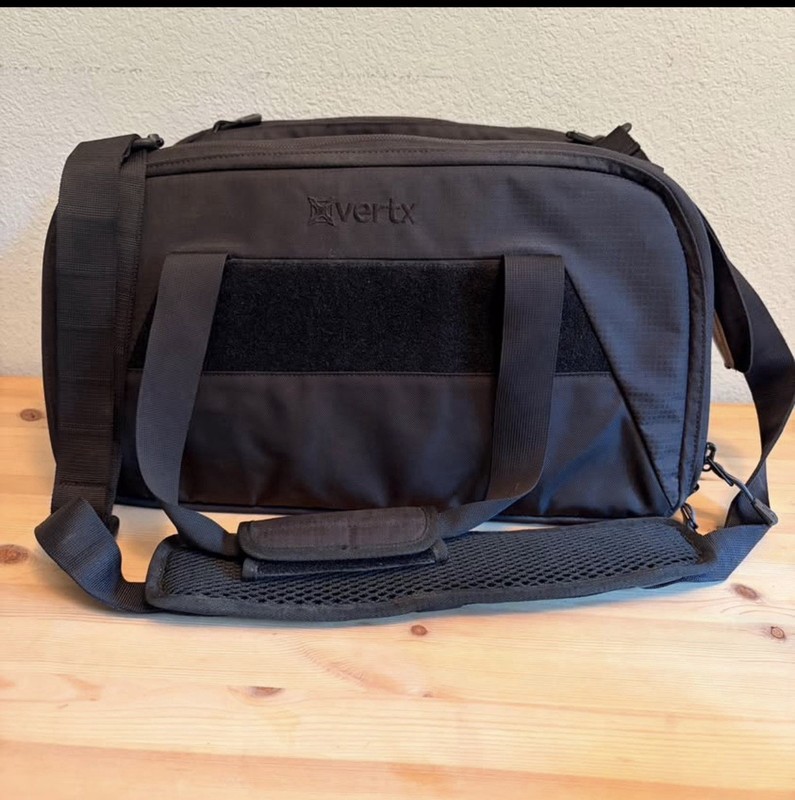 Vertx Tactical Duffel Bag 50L Black + 5 Morale Patches Bundle