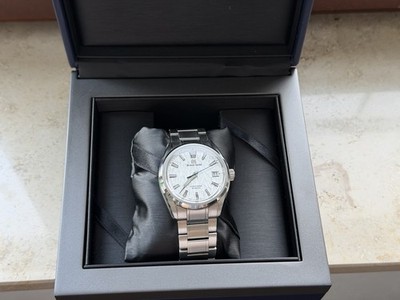 Grand Seiko Evolution 9 silbernes  Zifferblatt Herrenuhr - SLGH005 White Birch