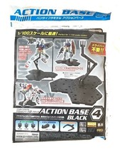BANDAI Black Action Base 4 Display Stand for 1/100 Scale Models
