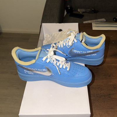 Nike Air Force 1 Off-White Virgil University Blue EU42.5 Rarität VB