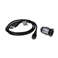 Dual Usb Kfz-Adapter+Kabel Geeignet FüR Invens Halo 5, Usb 3.0, 2A, 1M