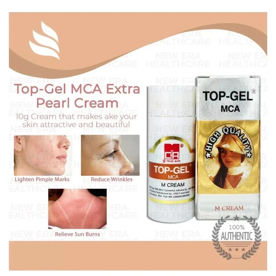 TOP GEL MCA CREMA EXTRA PERLA Extracto de Colágeno Natural Mancha Facial (X 4) Foto 4 de 4