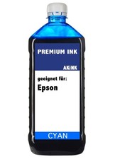 Akink Druckertinte Tinte Cyan für Epson EcoTank ET-16650 ET16650 - 100 ml