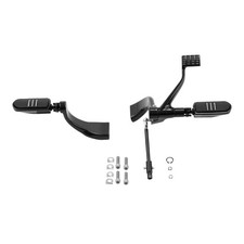 Mid Control Kit FootPegs for Sportster Iron XL883 XL1200 14-23 Black