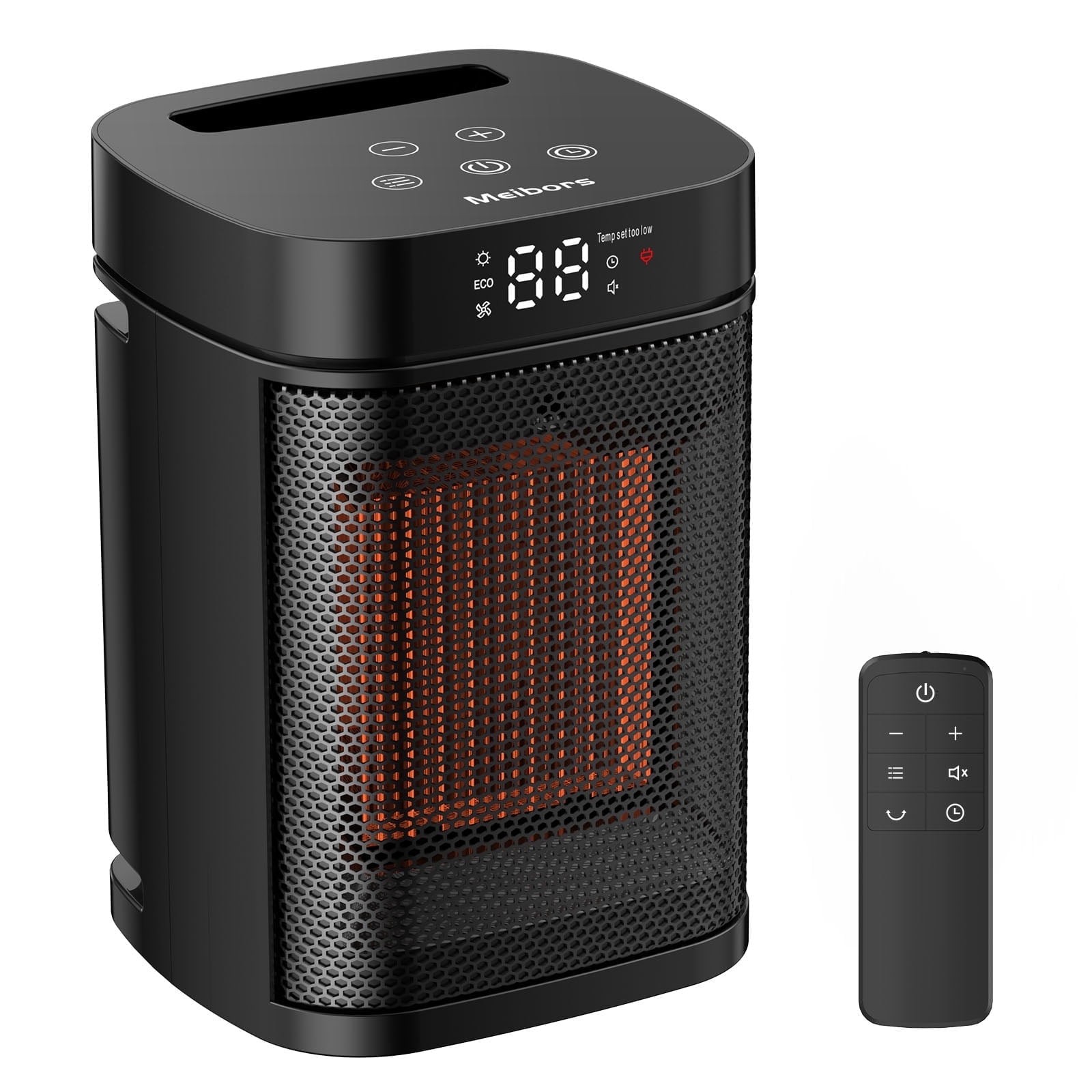 With 3 Adjustable Heat Modes, Remote