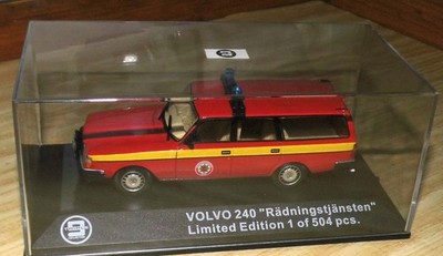 Volvo 240 ''Rädningstjänsten'' , Triple 9,  1:43, OVP, Limitiert auf 504,