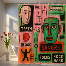 Colorful Abstract Shower Curtain - Modern Art Design