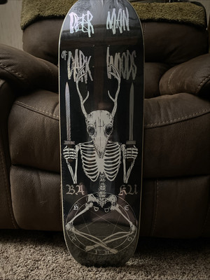Heroin Skateboard Deck-Deer Man Of Dark Woods