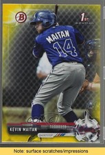 2017 Bowman Prospects Retail Yellow Kevin Maitan #BP100 READ x9h