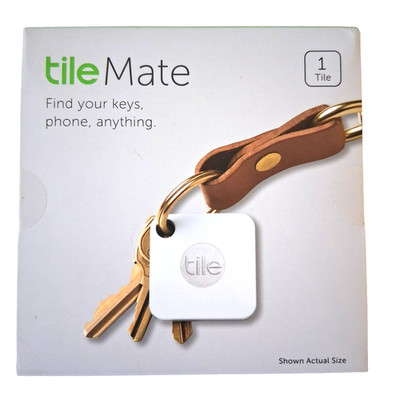 New Tile Mate Bluetooth Key Finder Tracker White # T3001 100 Feet Sealed Box