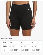 Size S-Nike Women's Essential 6" Kick Swim Short, Black.