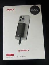 Iwalk LinkPod y 9000mAH Built-in power bank-black For iphone SEALED