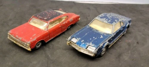 Vintage Corgi Toys Diecast Cars Lot – Oldsmobile Toronado & Rambler Marlin
