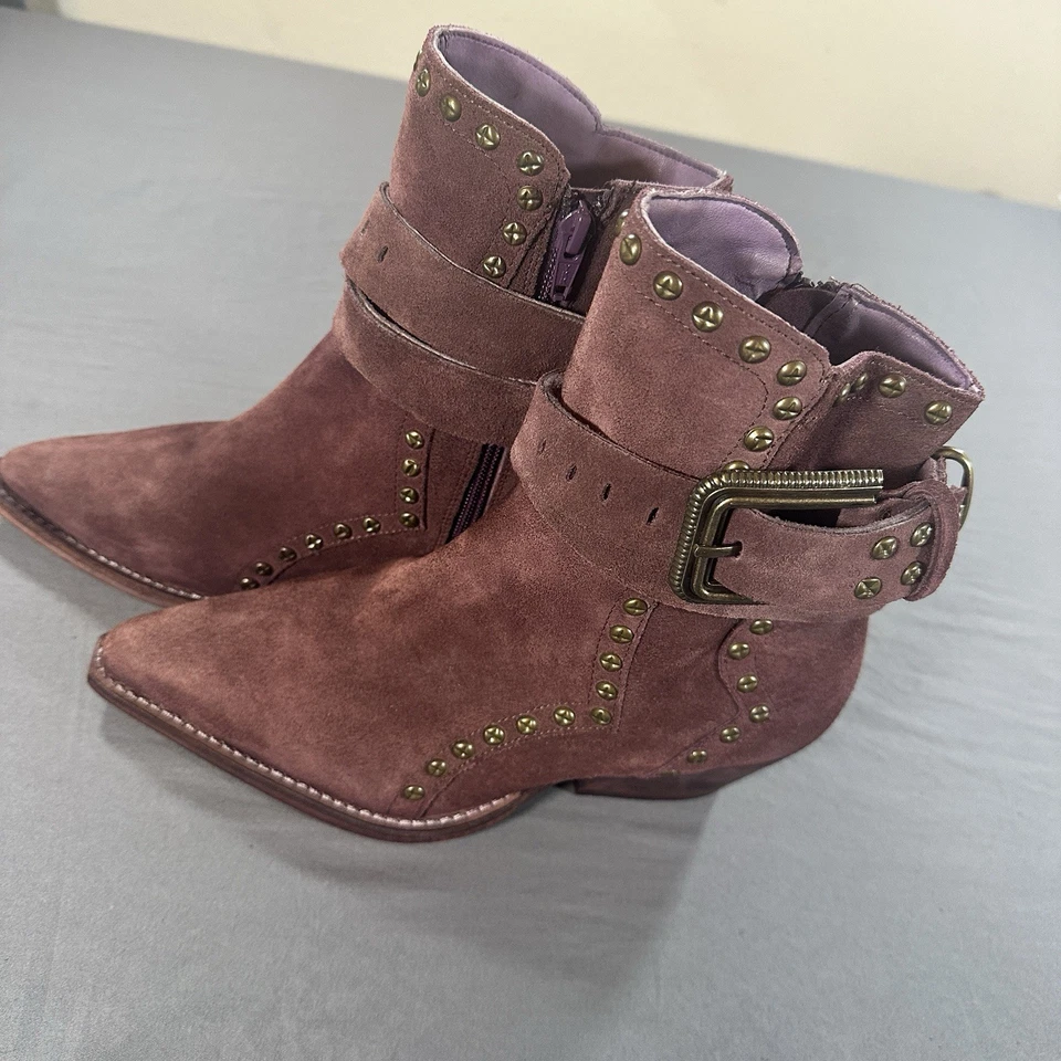 Nuevo Botín de Gamuza para Mujer 6 Free People Punta Western Boho Festival Foto 2 de 4