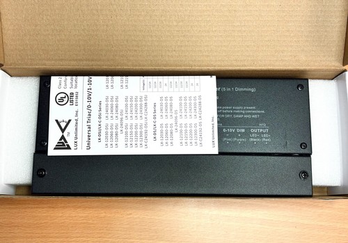 (10 CONFEZIONI) DRIVER LED 200W 5-in-1 DIMMERABILE 12V TENSIONE COSTANTE UL-Listed - Foto 2 di 5