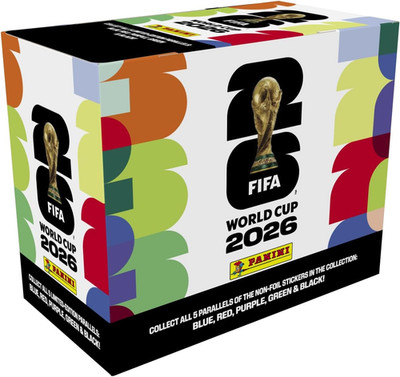 2026  FIFA World Cup Sticker Box   25 Sticker Packs   Includes Amazon Parallel I