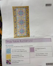 May Table Runner Kit 21x42 by Connecting Threads