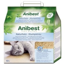 10 Litres (approx. 4.3kg) Anibest Natural Wood Cat Litter 4.26 per kilo