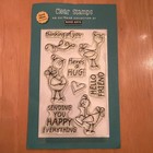 Hero Arts Happy Everything Hello Friend Here’s Hug Thinking Of You Birds Stamps — photo 1