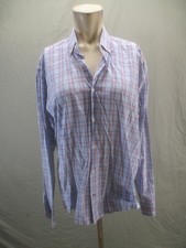 Ben Sherman Size L Men Multicolor Plaid Long Sleeve Collared Button Up Shirt 952