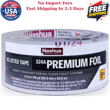 Nashua Tape 2.5 in. x 60 yd. 324A Premium Foil HVAC UL Listed Sealer Duct Tape