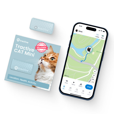 Tractive CAT Mini | GPS für Katzen & Health Tracker | Mint | Neu