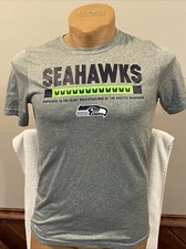 SWEET Seattle Seahawks Boy's Sz Lg Light Gray Nike Dri-Fit Shirt, NEW NICE