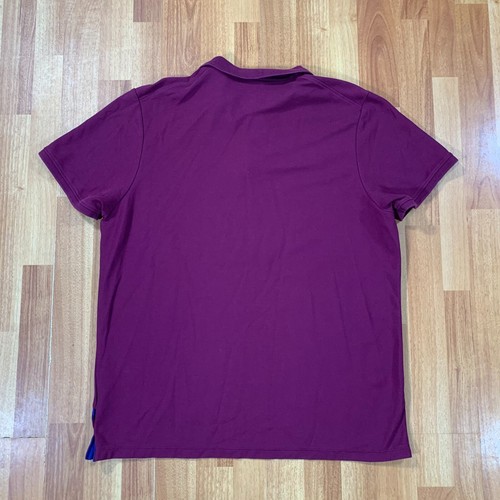 Nike Roger Federer Polo Shirt Mens Extra Large Purple Blue RF Tennis - Picture 7 of 9