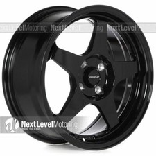 4 Circuit Cp22 16x7 4x100 35 Gloss Black Wheels Spoon Fits Mazda Miata Na Nb Nd