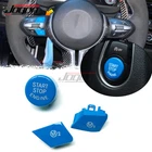 Gloss Blue For BMW M3 M4 M5 M6 X5M X6M F80 F87 Steering Wheel Start M1 M2 Button