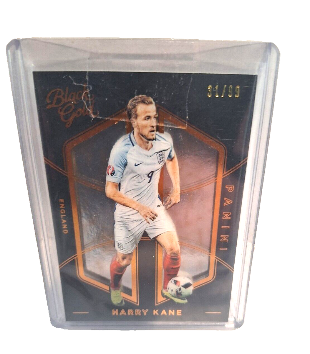2016-17 Harry Kane Panini Black Gold Player Worn Materials Patch