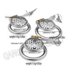 Male Stainless Steel Anti Cheating Chastity Device CB Lock Sissy Slave New