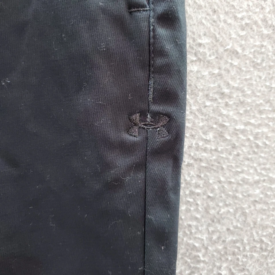 Under Armour Drive Golf Men Pants 32x28* Black Chino Straight Logo Pockets - Image 2 of 4