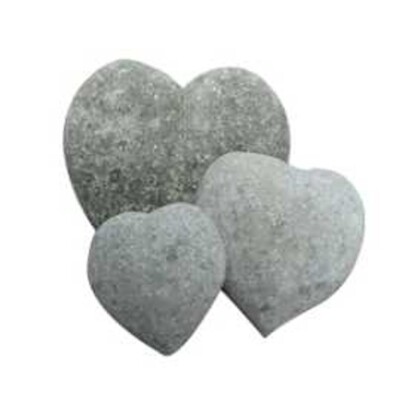 Steinherz Dekoration Herz Naturstein 8cm 2er Set Handarbeit
