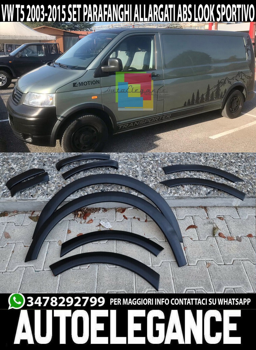 HOCAH 4 Pezzi Auto Parafanghi per VW Transporter Caravelle Multivan T5 T6 2008-2020,Anteriore Posteriore Parafango Impermeabile e Resistente Antispruzzo Accessori