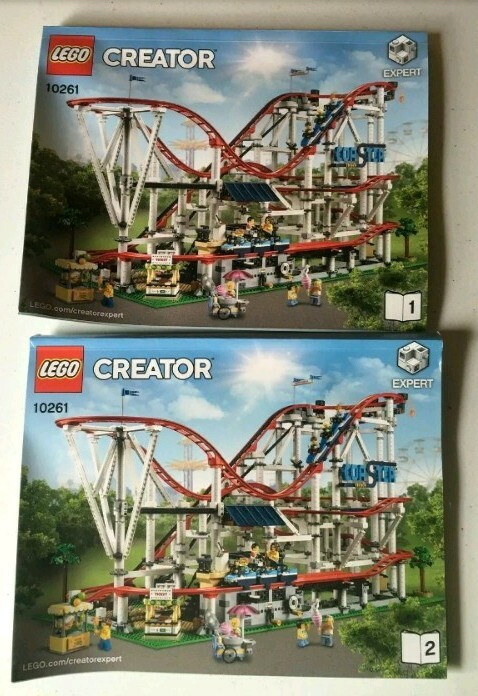 Lego Creator Roller Coaster 10261 100% COMPLETE 4124 Pcs Booklets